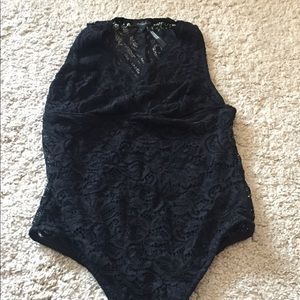 Dynamite Black Lace Bodysuit size M